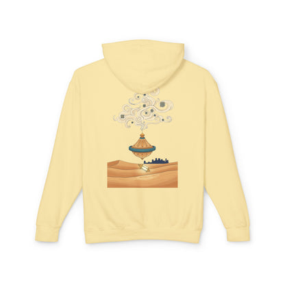 Desert Lamp Hoodie — Boho Floating Lantern Desert Sweatshirt