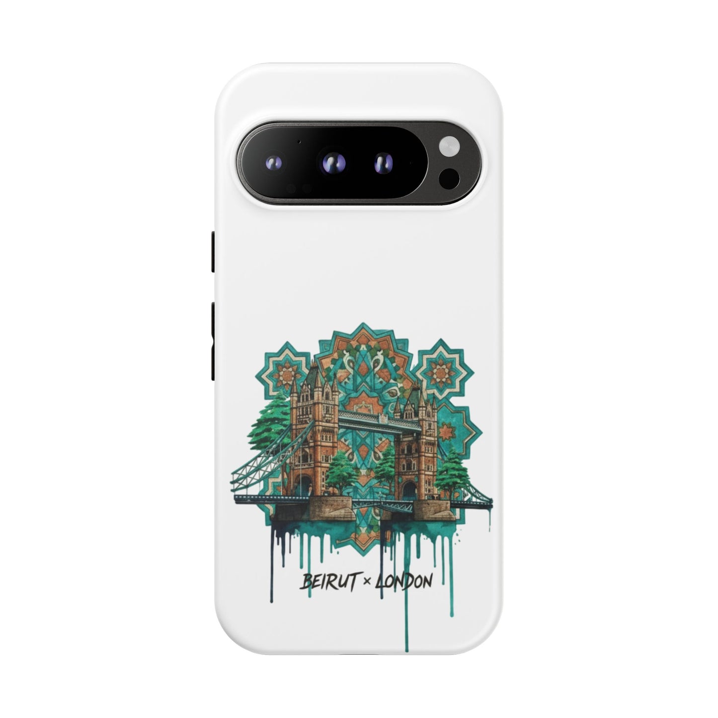 Beirut x London Ornate Phone Case — Turquoise Mosaic Gateway Design