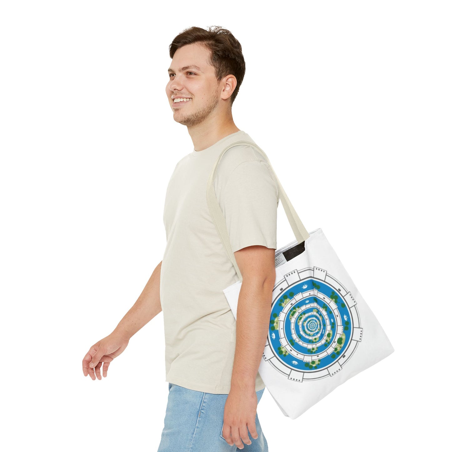 Spiral Island Tote Bag – Nautical Mandala All-Over Print Tote