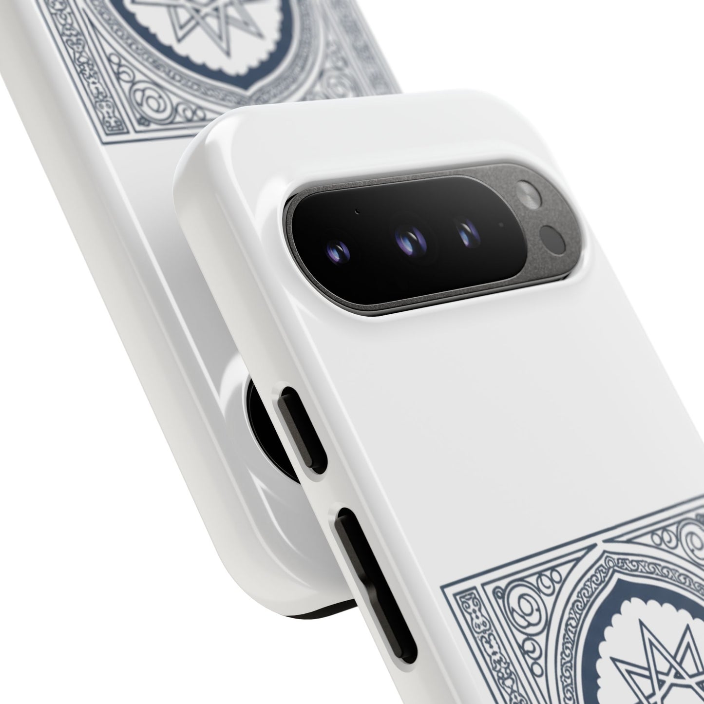 Jeddah Coordinates Phone Case — Arabic Arch Geometric Design