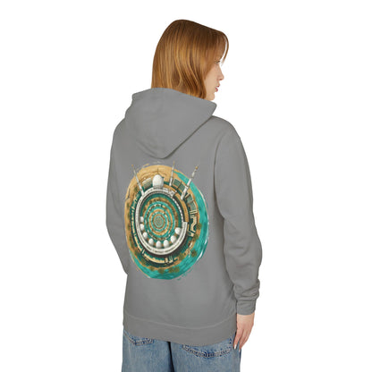 Mandala Mosque Hoodie — Islamic Geometric Art Backprint Hoodie