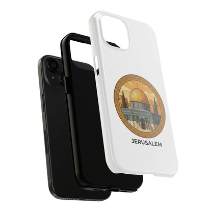 Jerusalem Dome Tough Phone Case — Golden Dome of the Rock Illustration