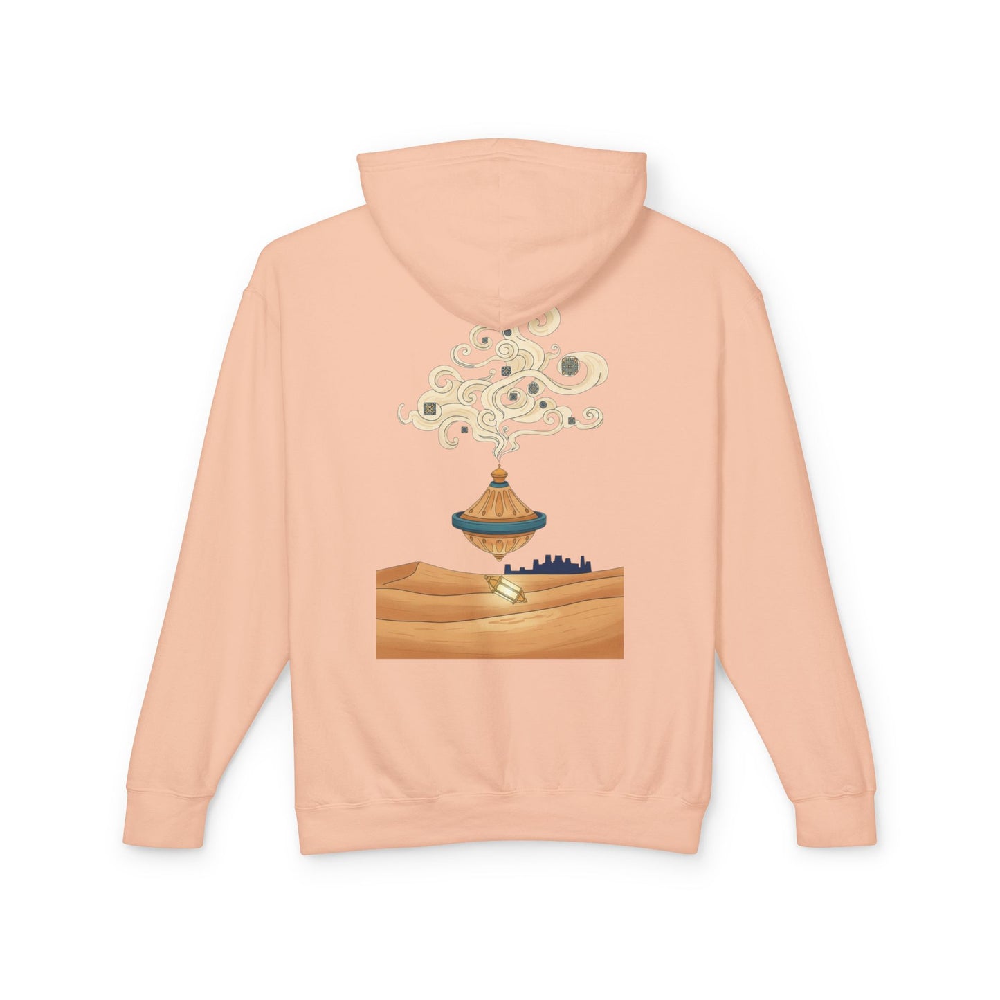 Desert Lamp Hoodie — Boho Floating Lantern Desert Sweatshirt