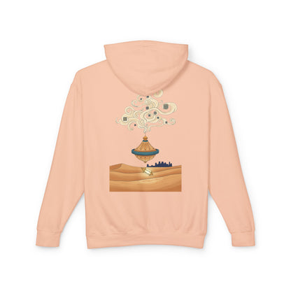 Desert Lamp Hoodie — Boho Floating Lantern Desert Sweatshirt