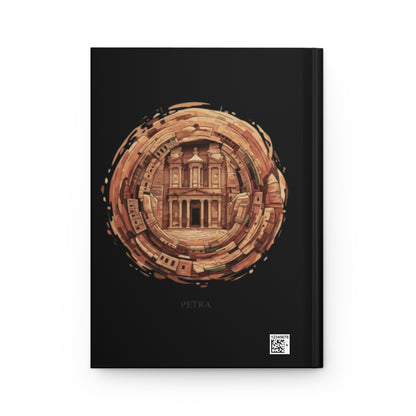 Petra Travel Journal — Hardcover Notebook with Ancient Treasury Artwork