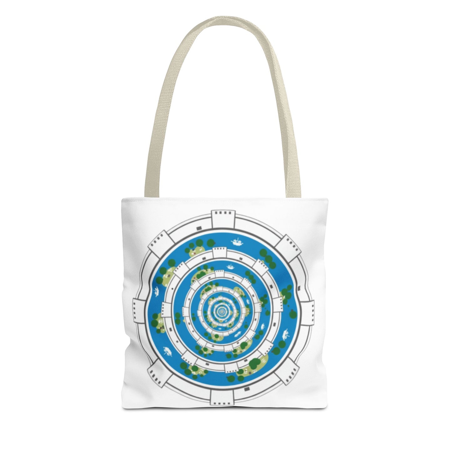 Spiral Island Tote Bag – Nautical Mandala All-Over Print Tote