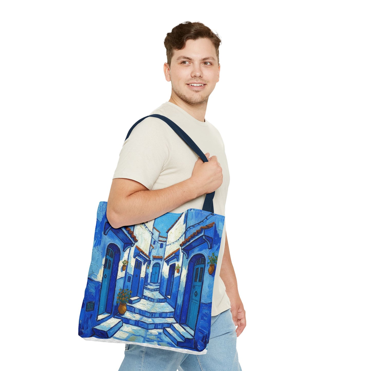 Mediterranean Blue Alley Tote