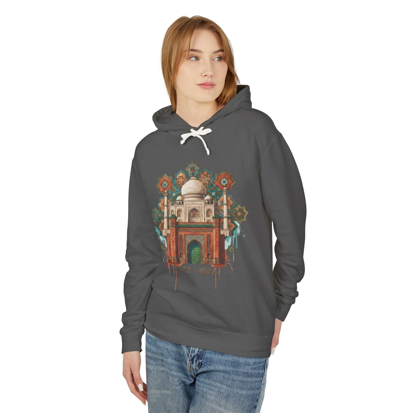 Beirut Souk Floral Hoodie — Lebanon Architectural Art Pullover
