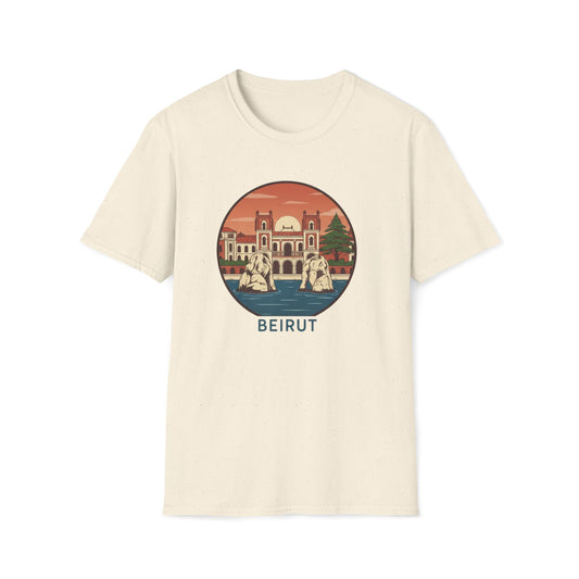 Beirut Vintage Landmark T-Shirt — Retro Cityscape Tee