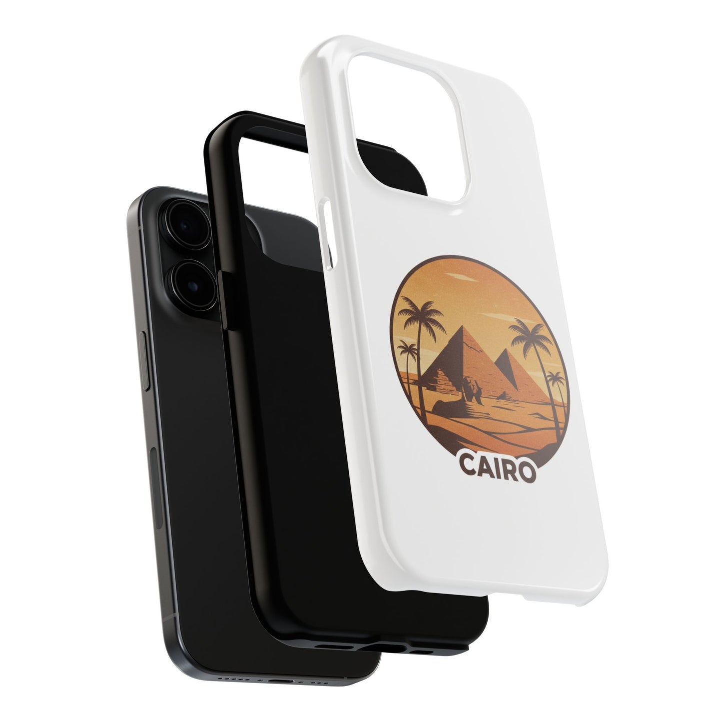 Cairo Pyramids Tough Phone Case — Vintage Egypt Travel iPhone/Android Protective Cover