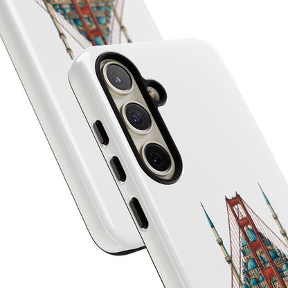 City Bridge Phone Case — Istanbul × San Francisco Illustrated Travel Design