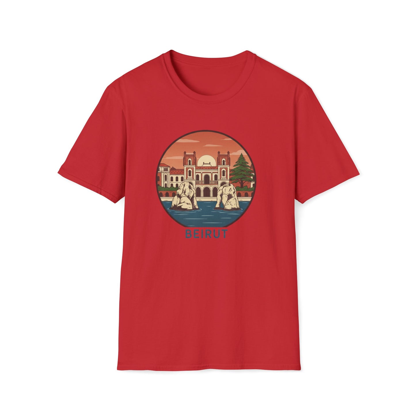 Beirut Vintage Landmark T-Shirt — Retro Cityscape Tee
