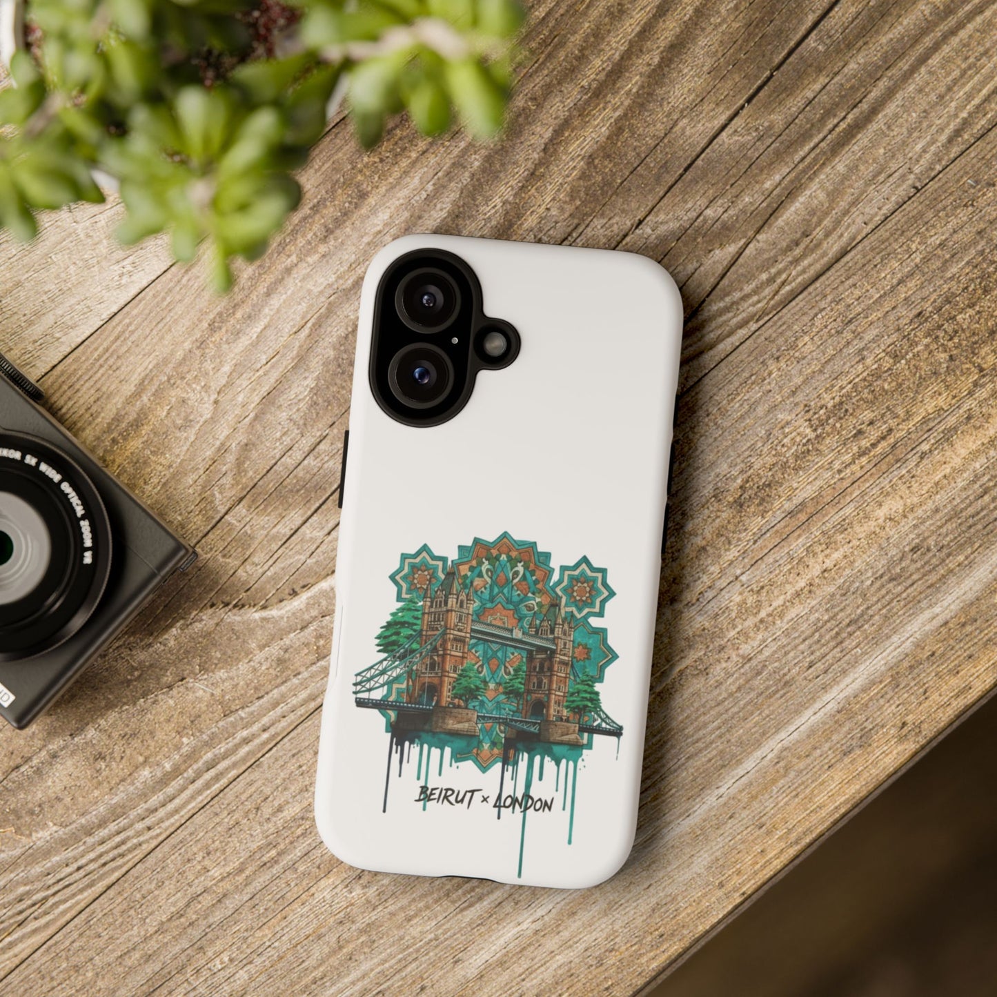 Beirut x London Ornate Phone Case — Turquoise Mosaic Gateway Design