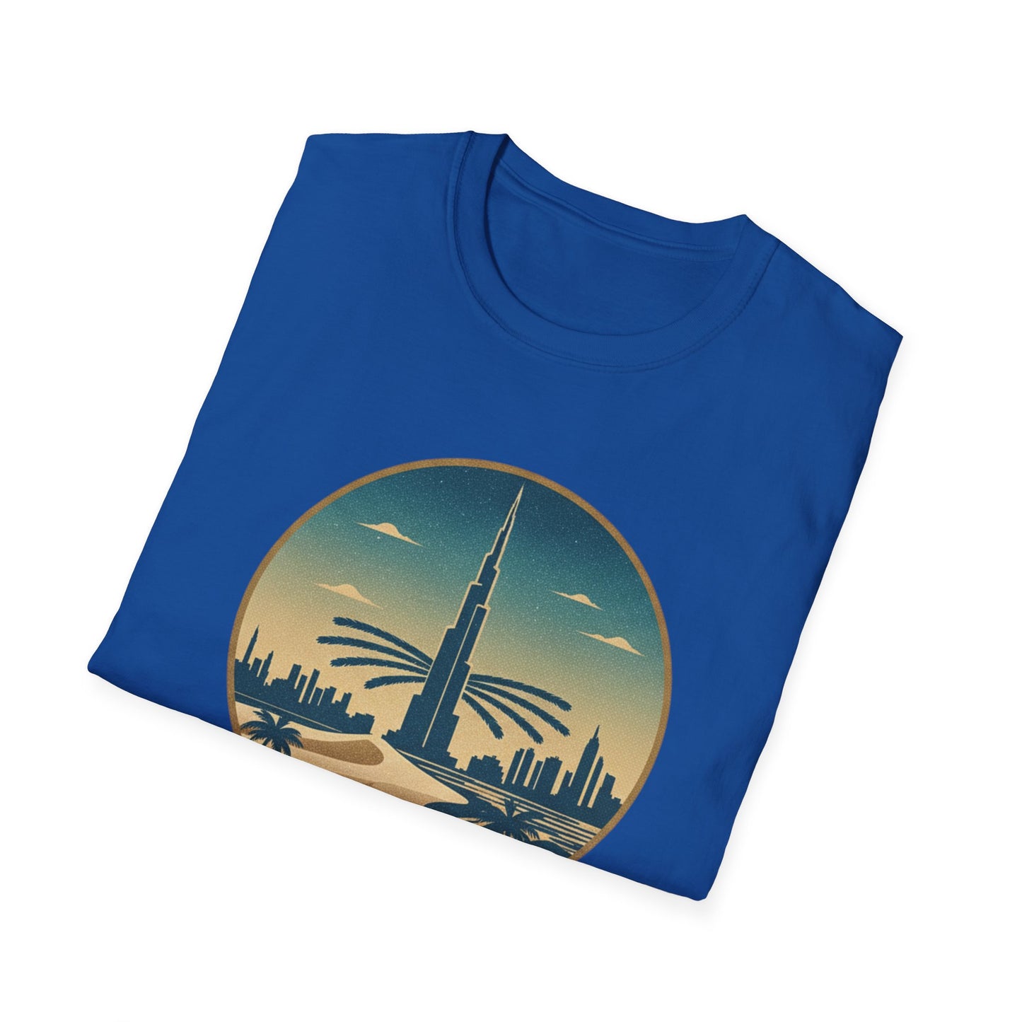 Dubai Skyline T-Shirt – Vintage Burj Khalifa Travel Tee