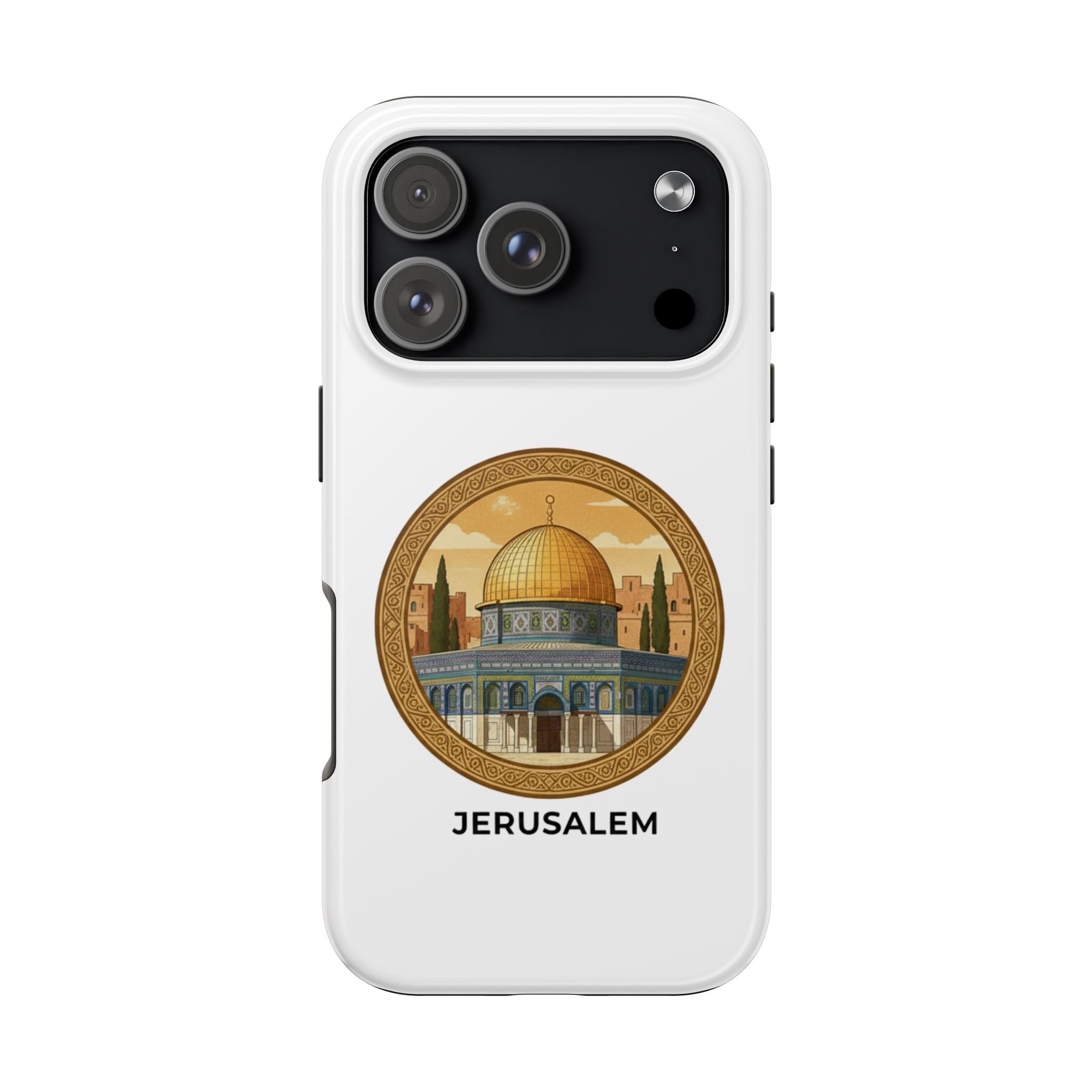 Jerusalem Dome Tough Phone Case — Golden Dome of the Rock Illustration