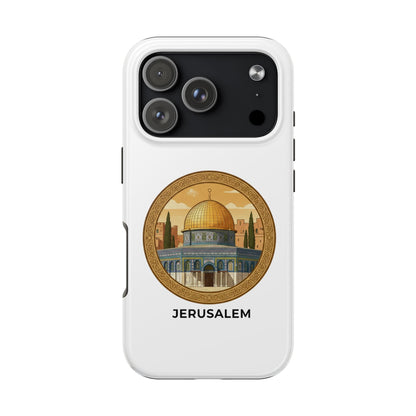 Jerusalem Dome Tough Phone Case — Golden Dome of the Rock Illustration