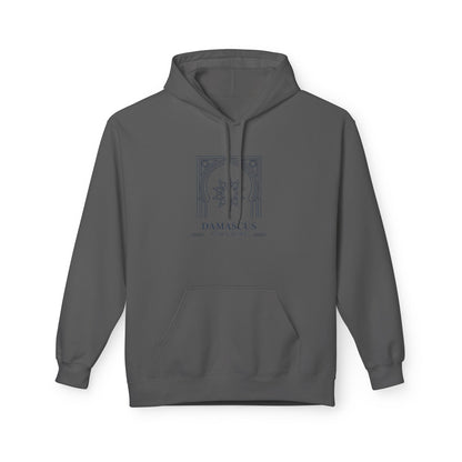 Damascus Heritage Hoodie — Minimal Middle Eastern Motif