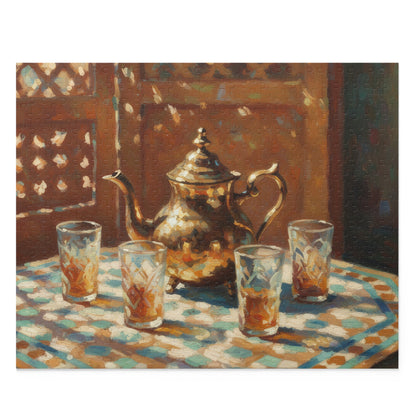Moroccan Tea Set Puzzle — 120/252/500-Piece Decorative Jigsaw