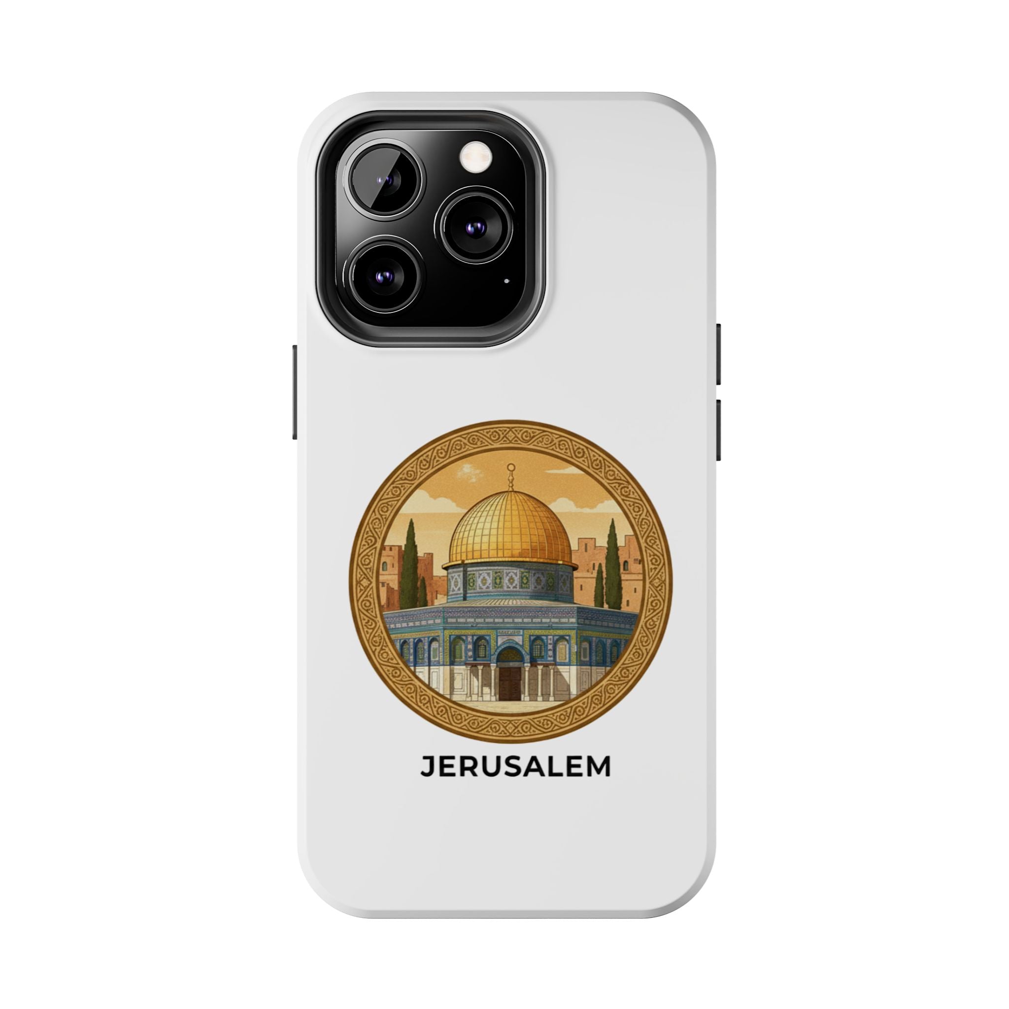 Jerusalem Dome Tough Phone Case — Golden Dome of the Rock Illustration