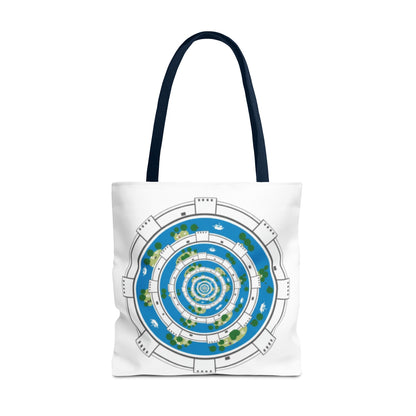 Spiral Island Tote Bag – Nautical Mandala All-Over Print Tote