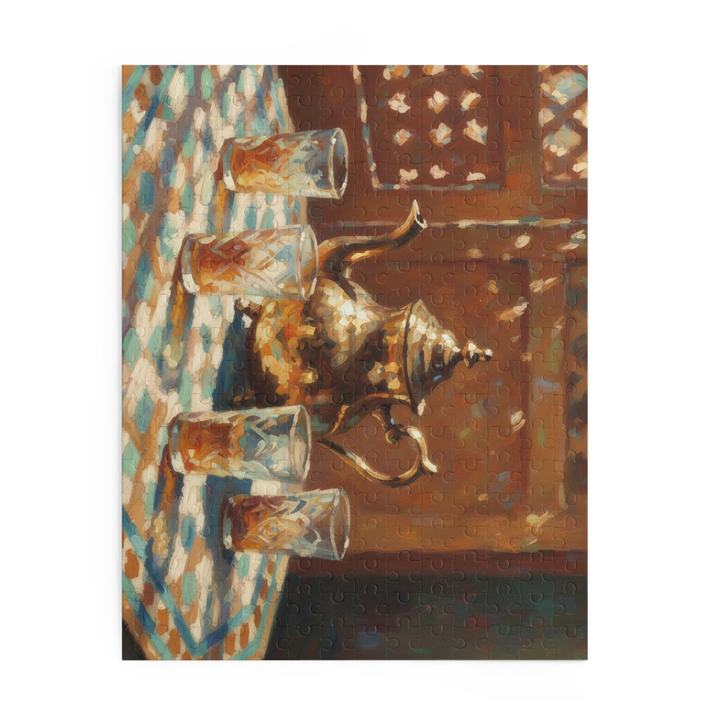 Moroccan Tea Set Puzzle — 120/252/500-Piece Decorative Jigsaw