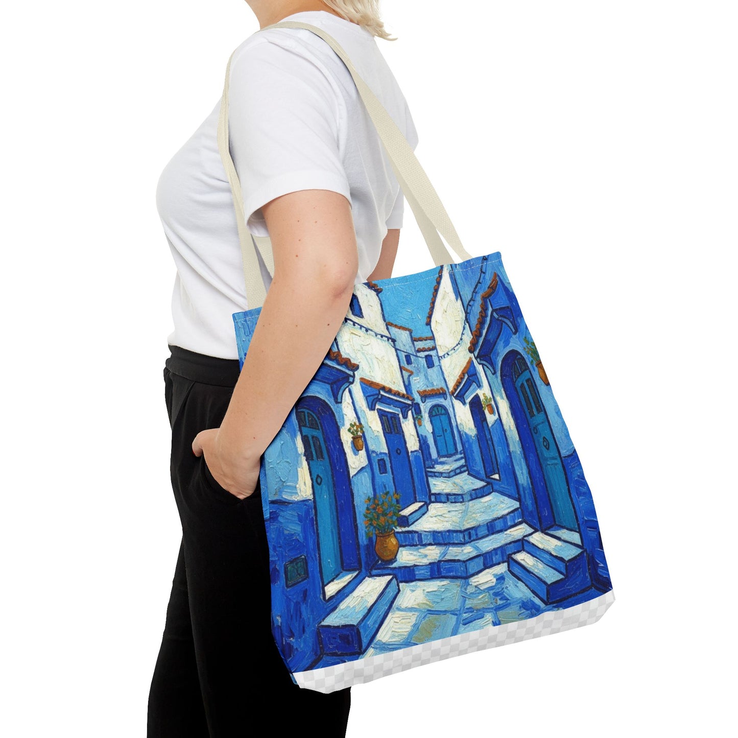 Mediterranean Blue Alley Tote