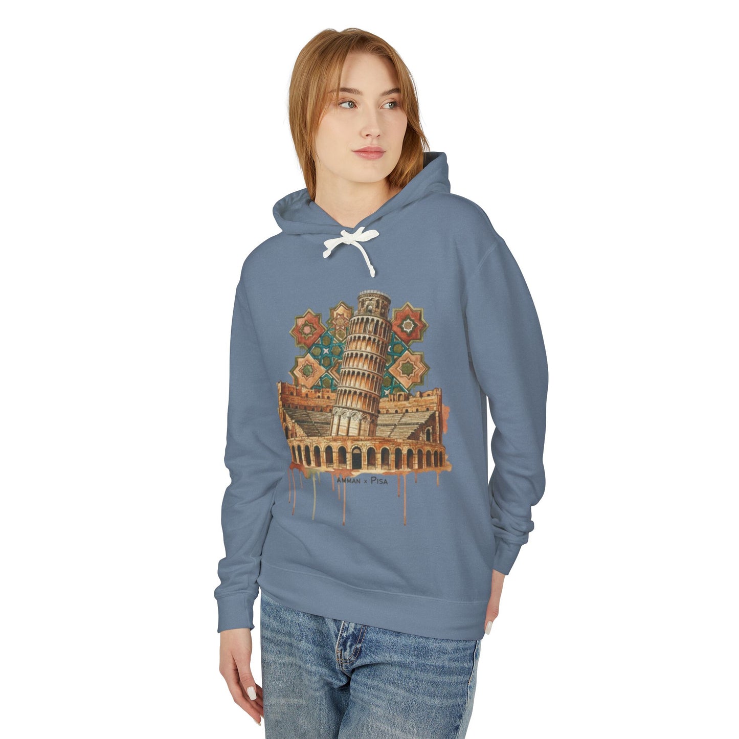 Leaning Tower of Pisa Vintage Art Hoodie — Retro Italy Travel Sweatshirt