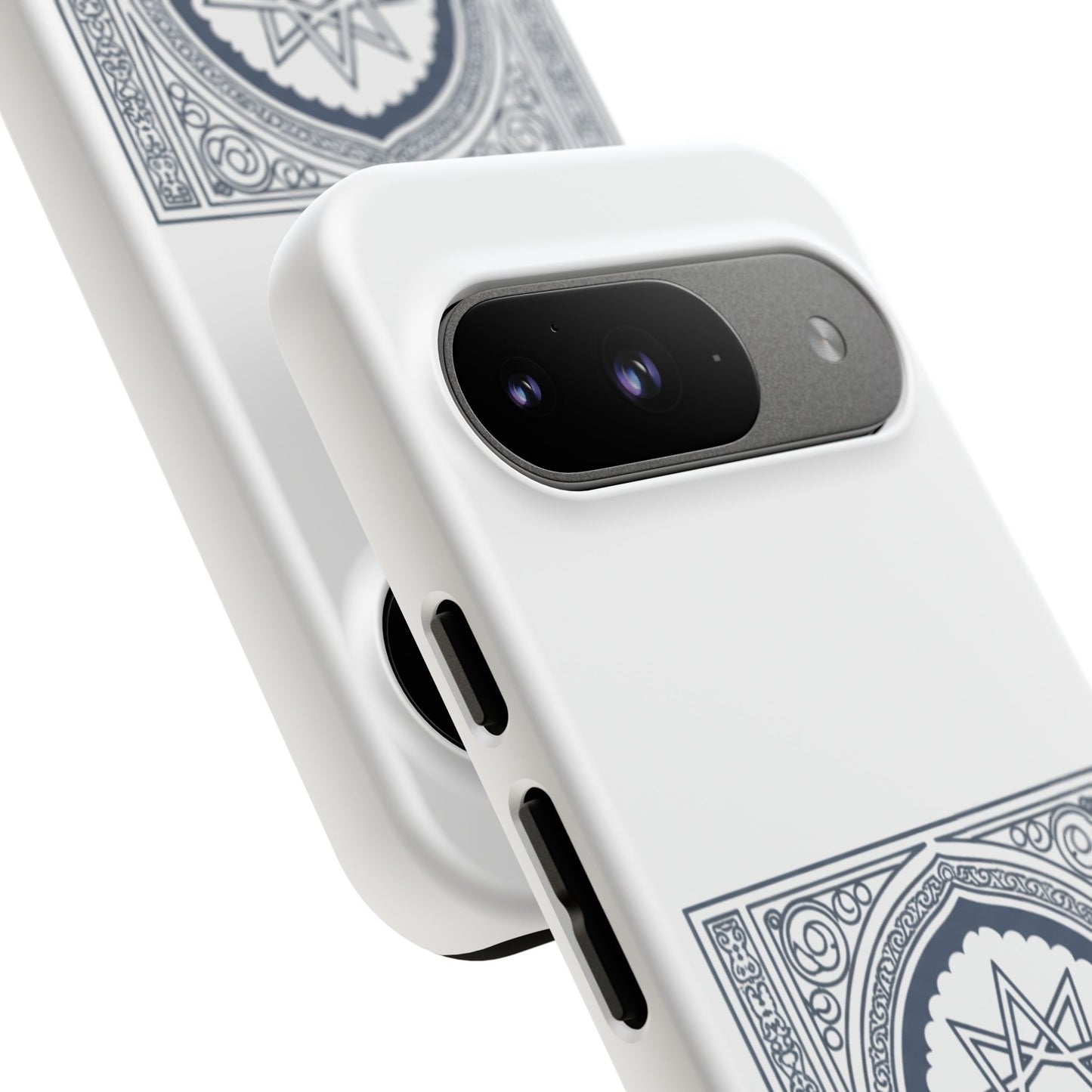 Jeddah Coordinates Phone Case — Arabic Arch Geometric Design