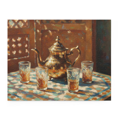 Moroccan Tea Set Puzzle — 120/252/500-Piece Decorative Jigsaw