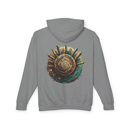 Hoodie — Retro Futuristic City Planet Graphic Hooded Sweatshirt