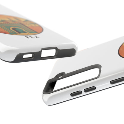 Étui de téléphone résistant Fez City — Étui de téléphone de voyage motif arche marocaine