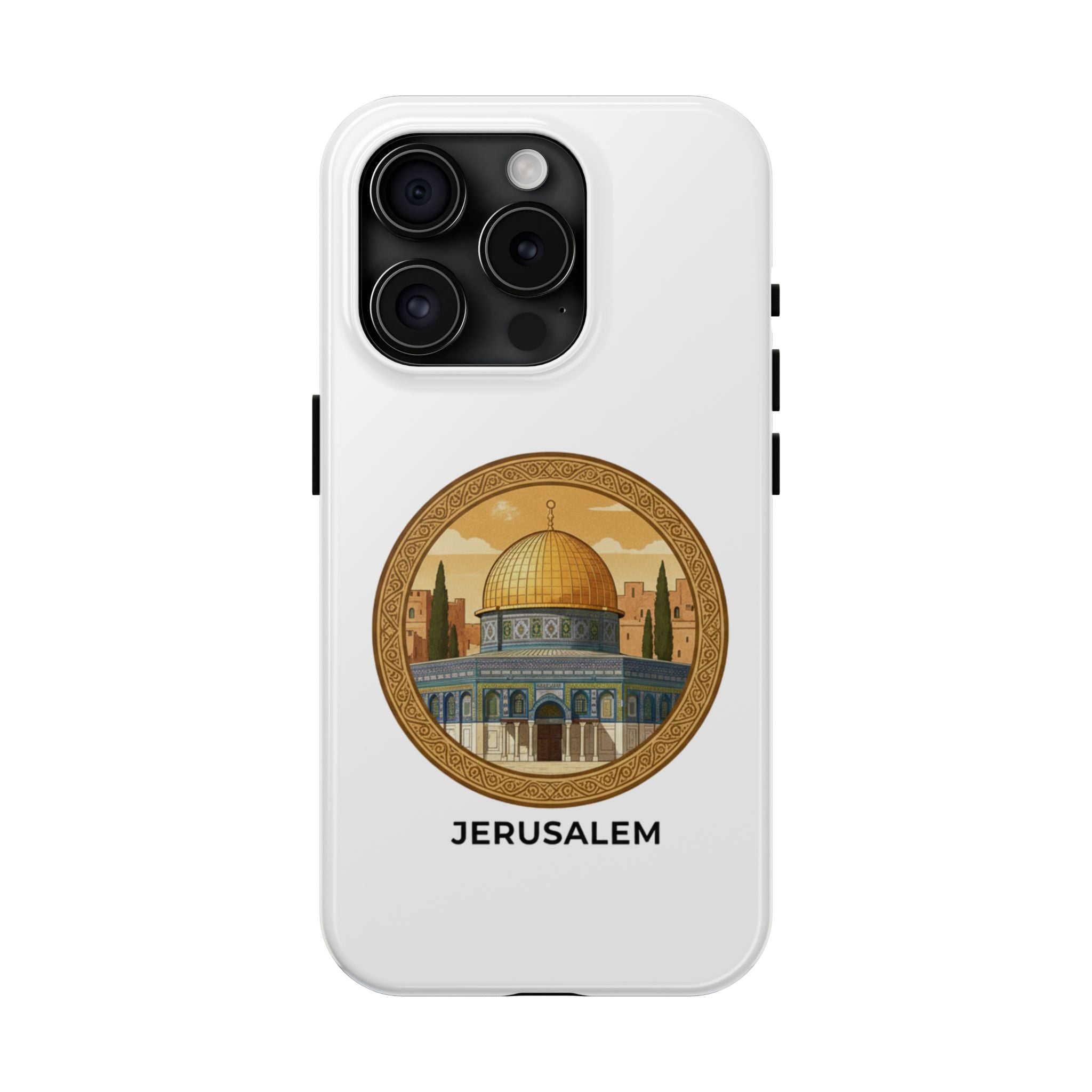Jerusalem Dome Tough Phone Case — Golden Dome of the Rock Illustration