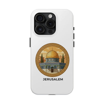 Jerusalem Dome Tough Phone Case — Golden Dome of the Rock Illustration