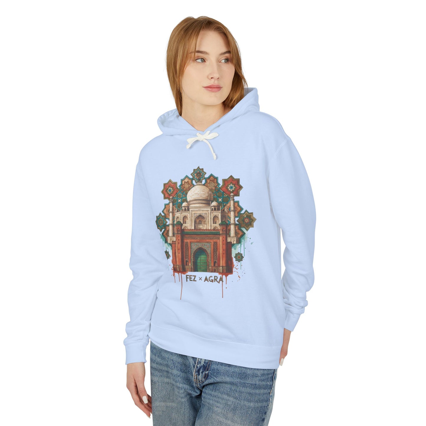Beirut Souk Floral Hoodie — Lebanon Architectural Art Pullover