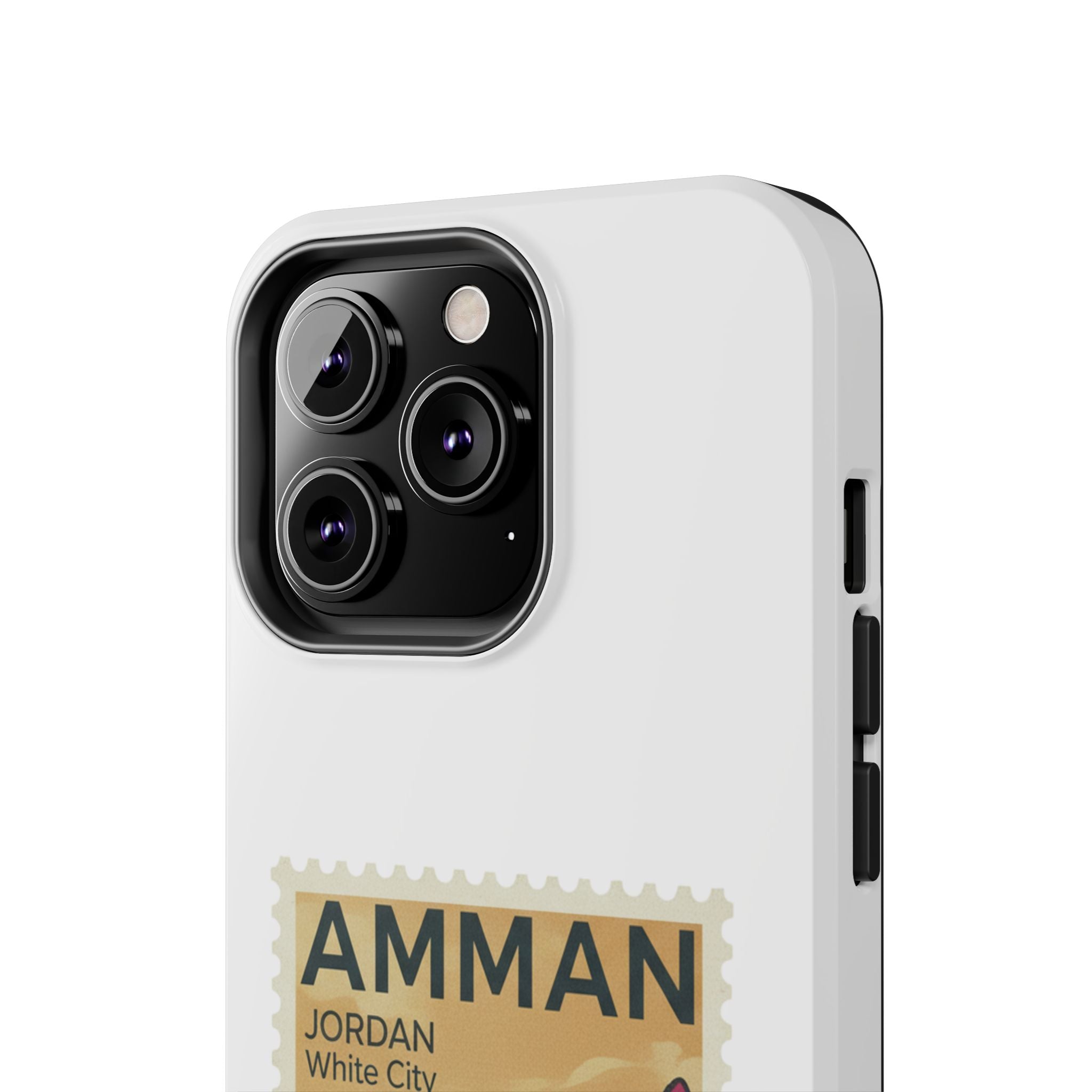 Amman Stamp Tough Phone Case — Jordan Travel Vintage Postage Design