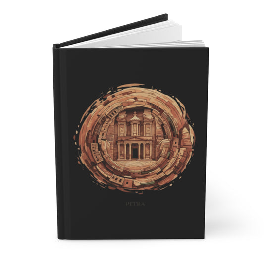 Petra Travel Journal — Hardcover Notebook with Ancient Treasury Artwork