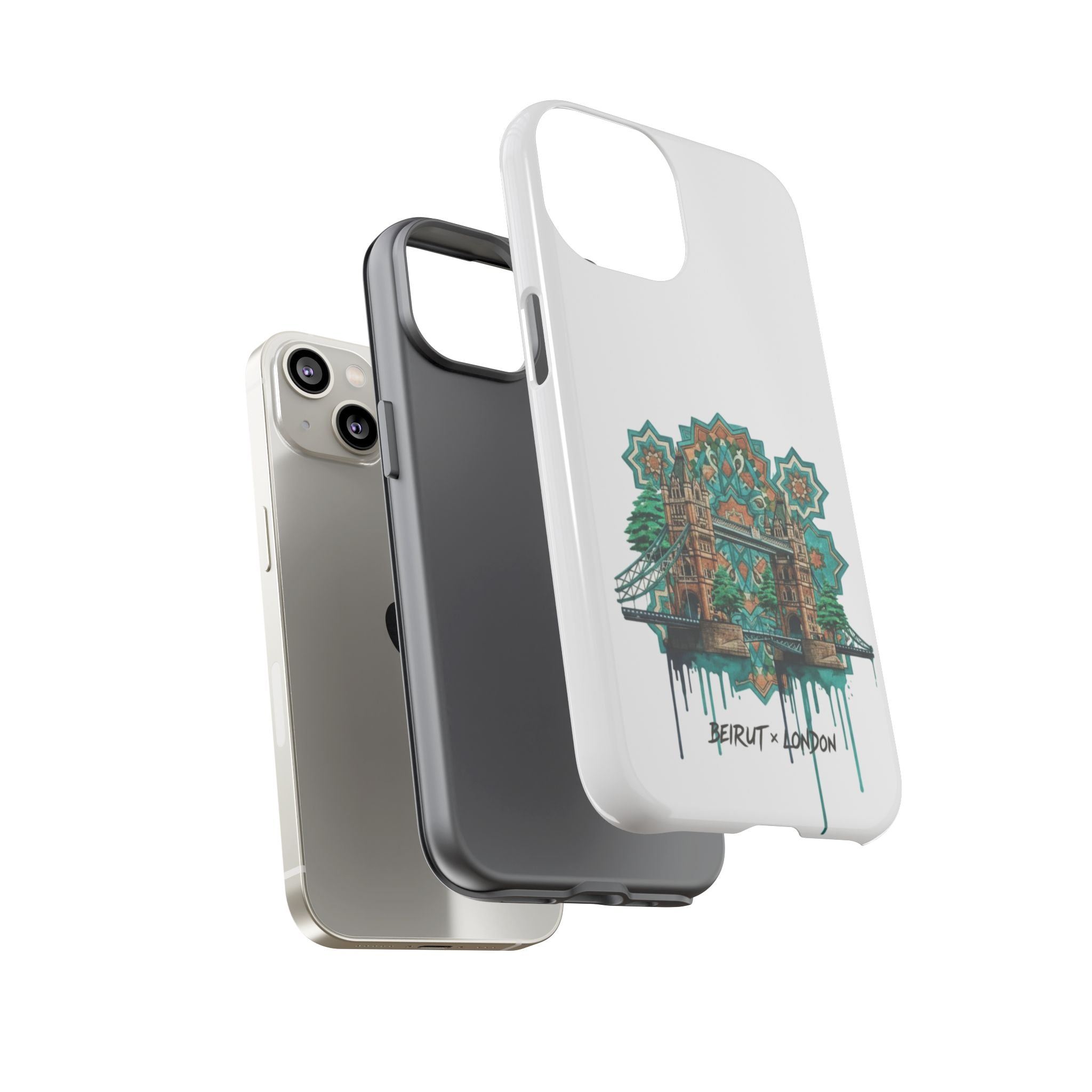 Beirut x London Ornate Phone Case — Turquoise Mosaic Gateway Design