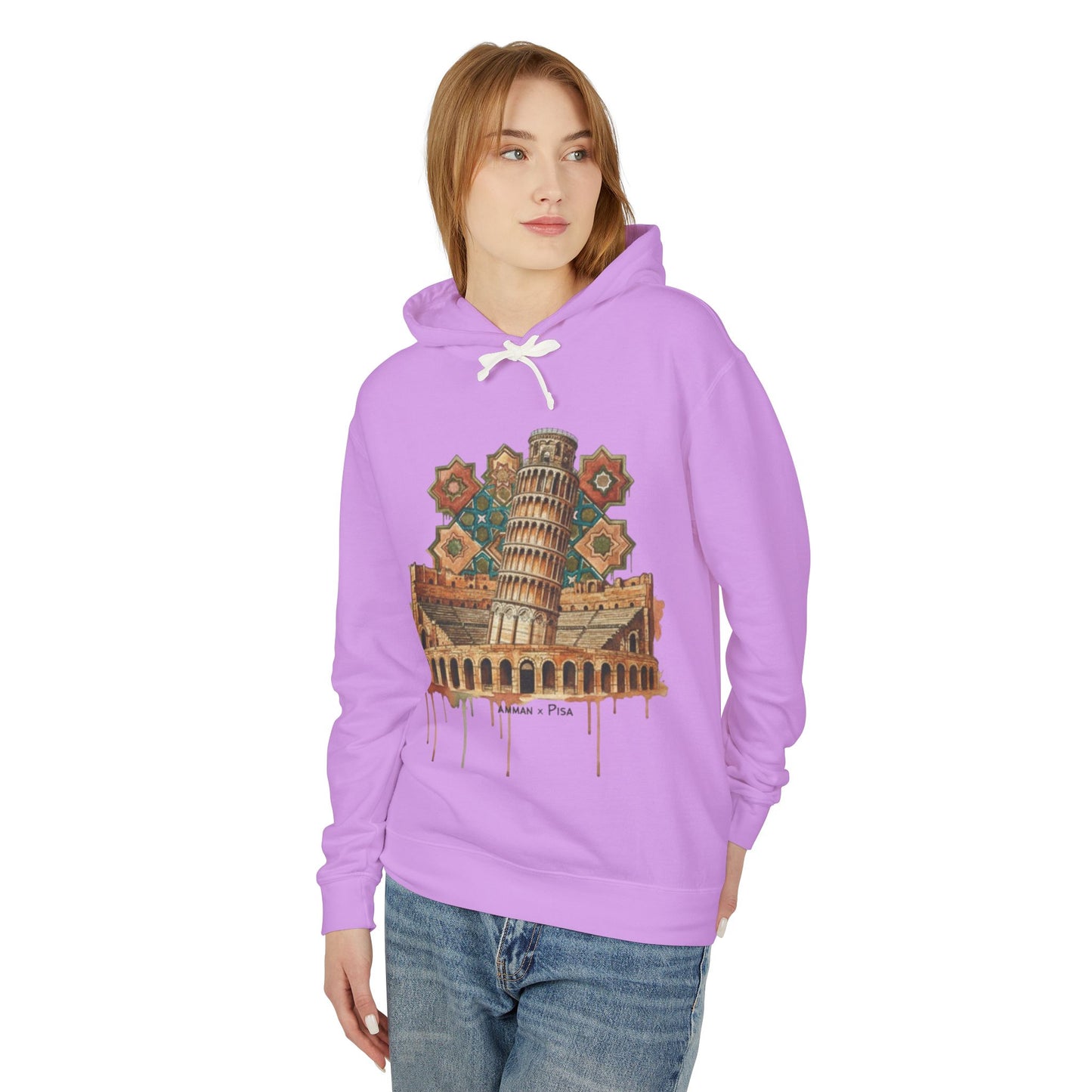 Leaning Tower of Pisa Vintage Art Hoodie — Retro Italy Travel Sweatshirt