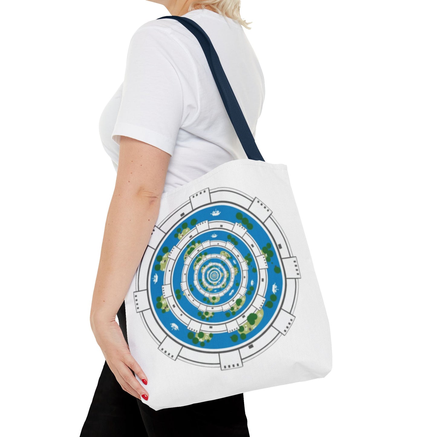 Spiral Island Tote Bag – Nautical Mandala All-Over Print Tote