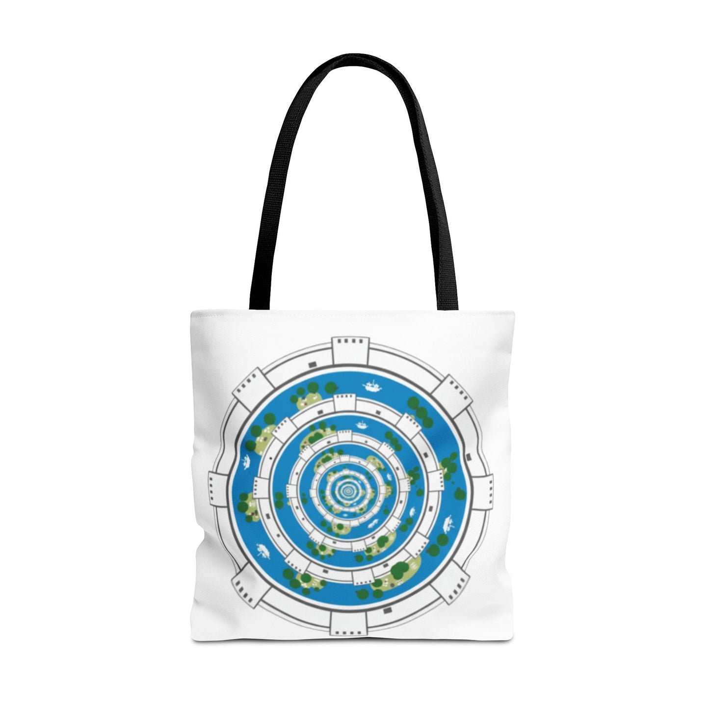 Spiral Island Tote Bag – Nautical Mandala All-Over Print Tote