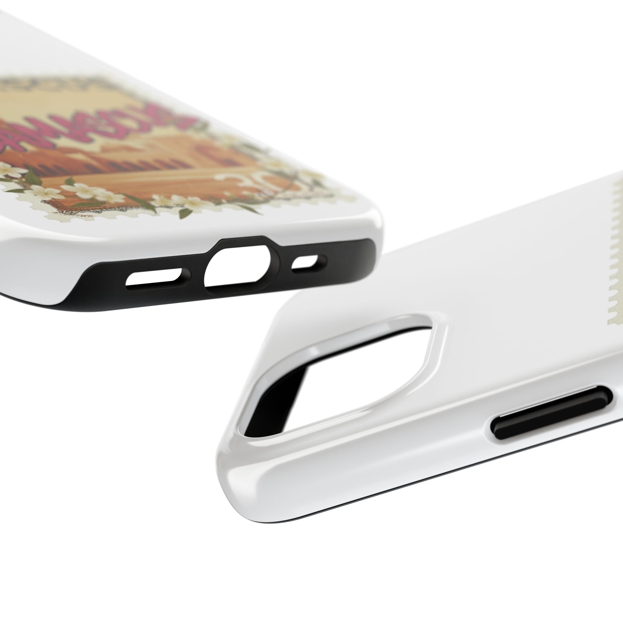 Damascus Vintage Stamp Tough Phone Case — Retro Travel Phone Cover