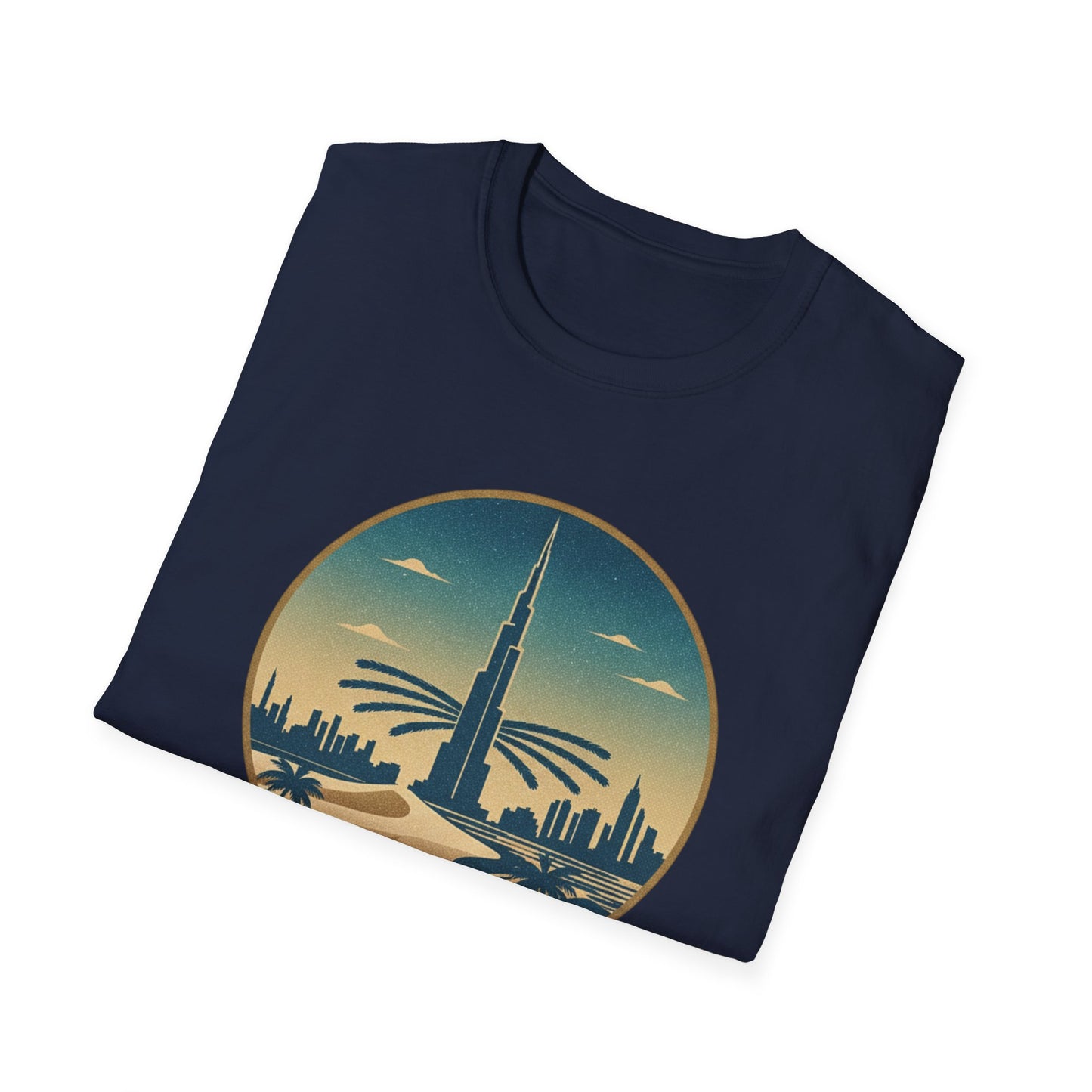 Dubai Skyline T-Shirt – Vintage Burj Khalifa Travel Tee