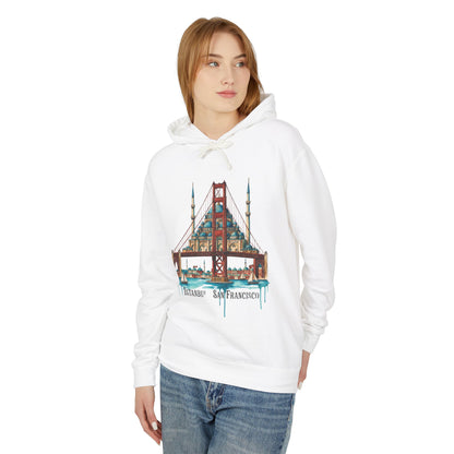 Istanbul × San Francisco Bridge Hoodie — Travel Cityscape Graphic Sweatshirt