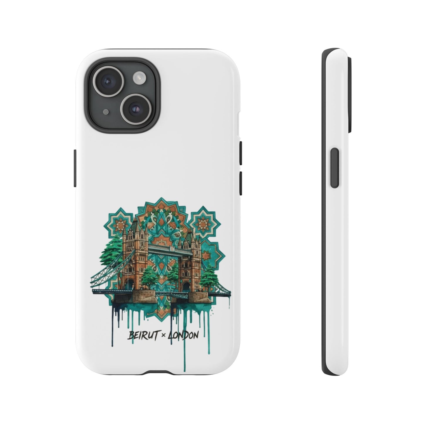 Beirut x London Ornate Phone Case — Turquoise Mosaic Gateway Design