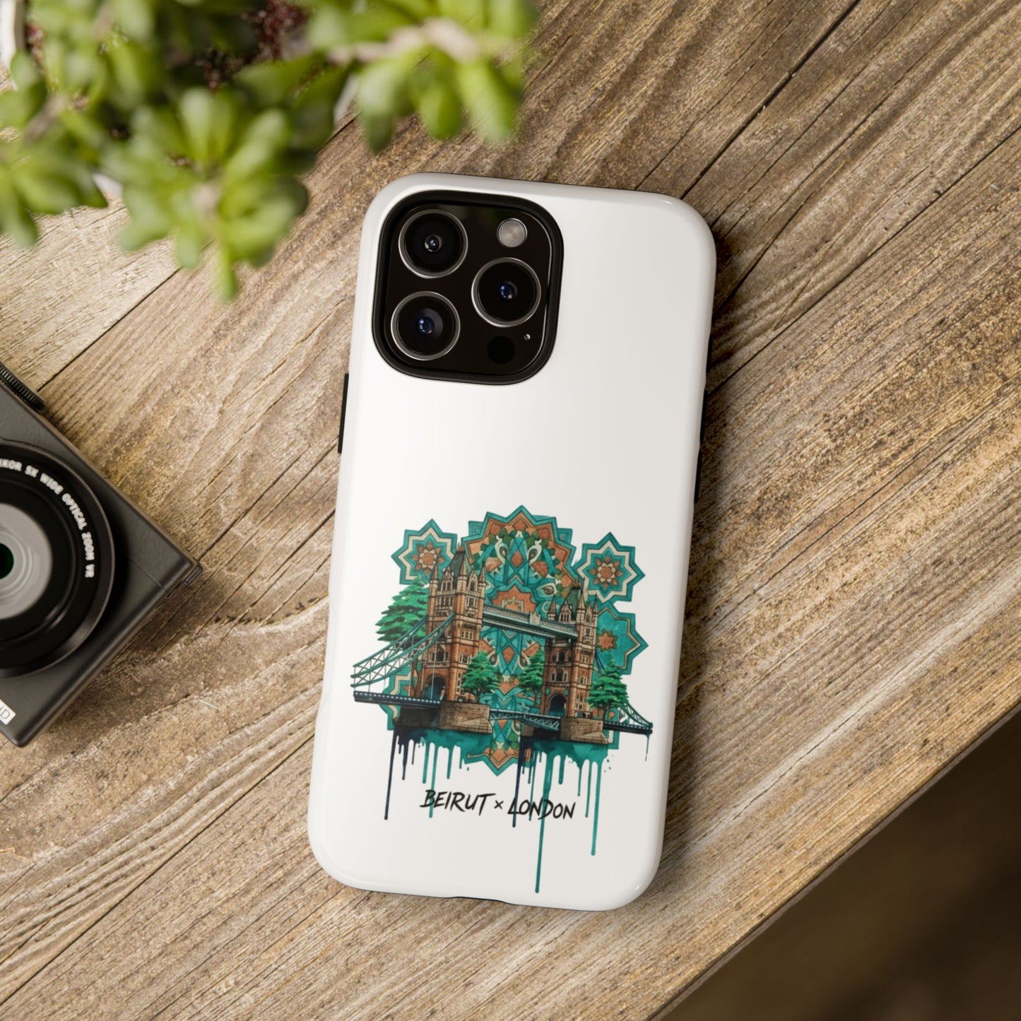 Beirut x London Ornate Phone Case — Turquoise Mosaic Gateway Design