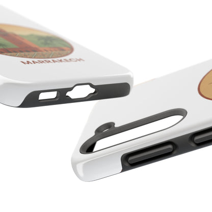 Marrakech Travel Phone Case — Vintage Moroccan Koutoubia Tower Design