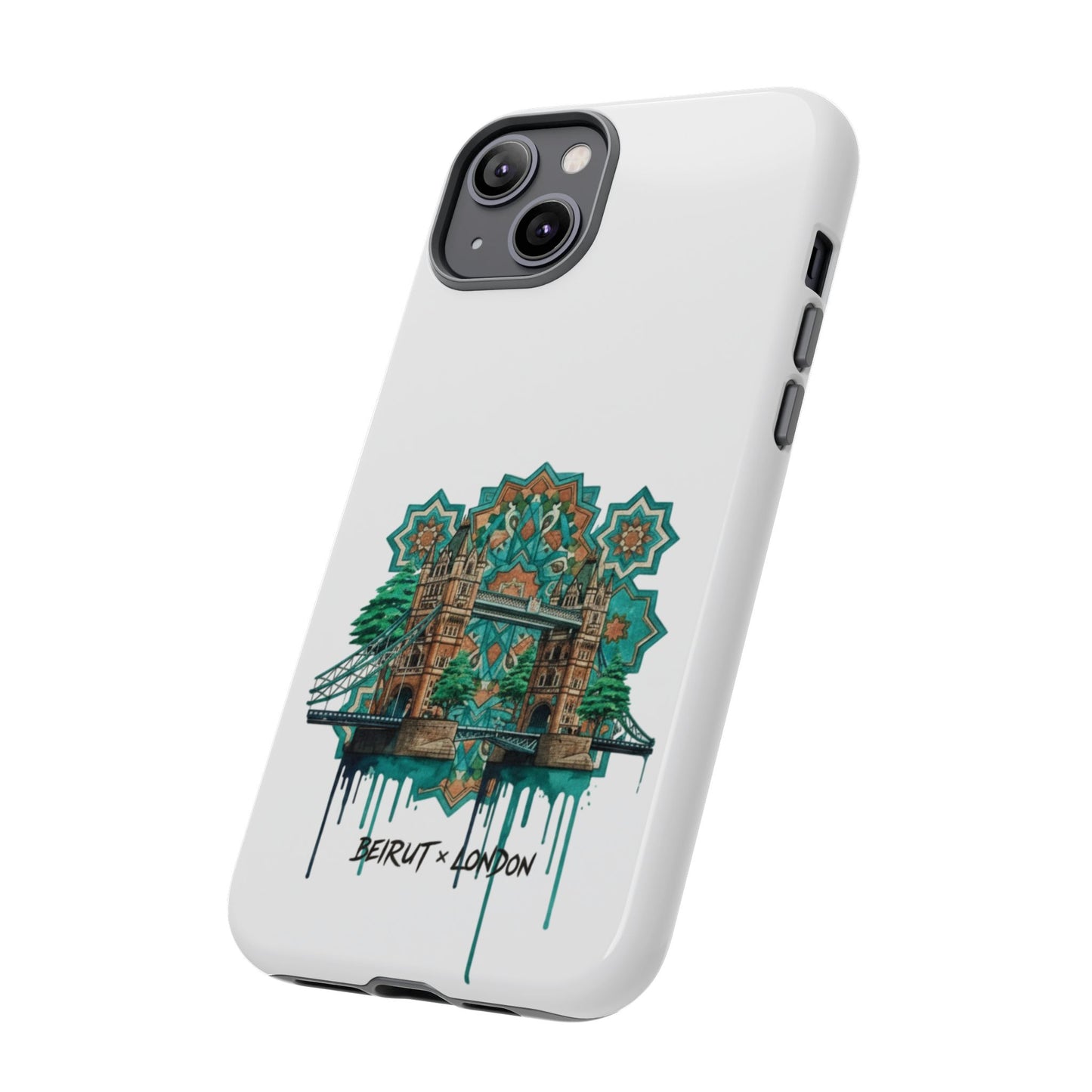 Beirut x London Ornate Phone Case — Turquoise Mosaic Gateway Design