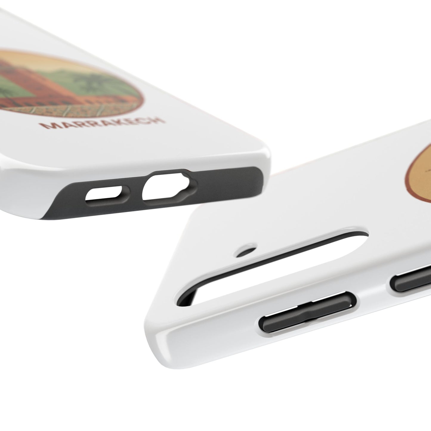 Marrakech Travel Phone Case — Vintage Moroccan Koutoubia Tower Design