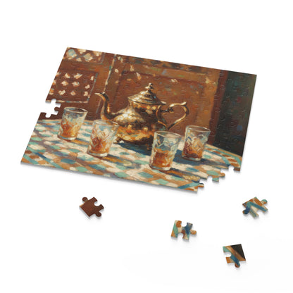 Moroccan Tea Set Puzzle — 120/252/500-Piece Decorative Jigsaw