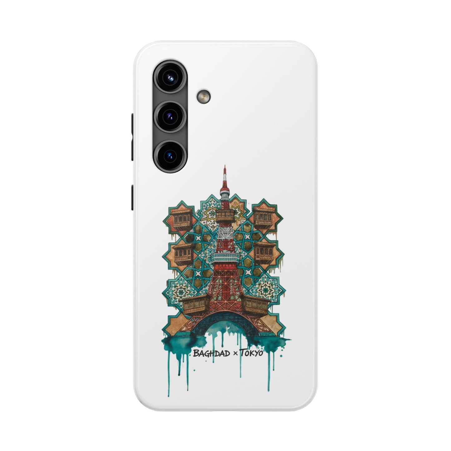 Coque de téléphone résistante — Illustration fusion Bagdad x Tokyo